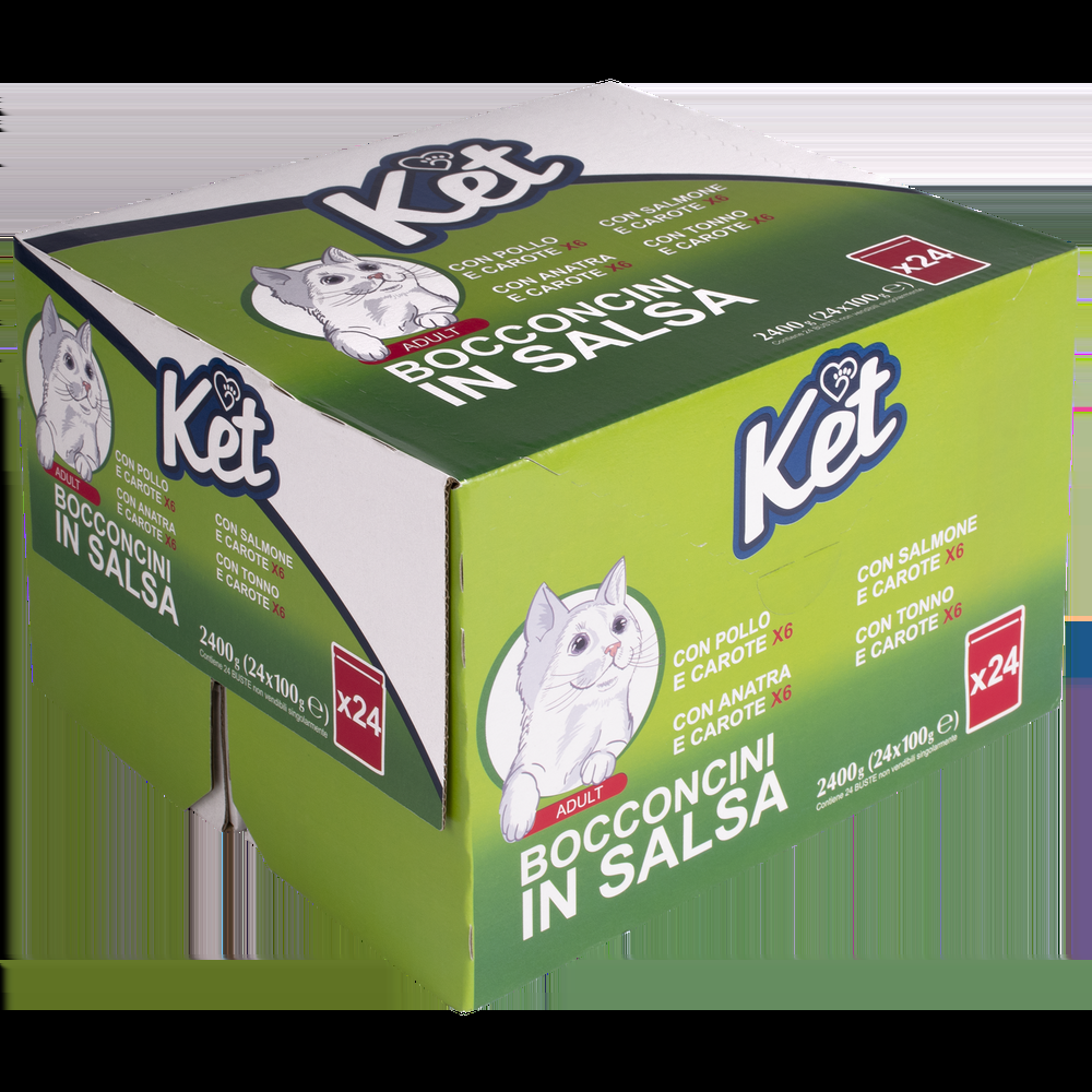 Ket Cat Adult Bocconcini in salsa Multipack 100grx24pz 000143760