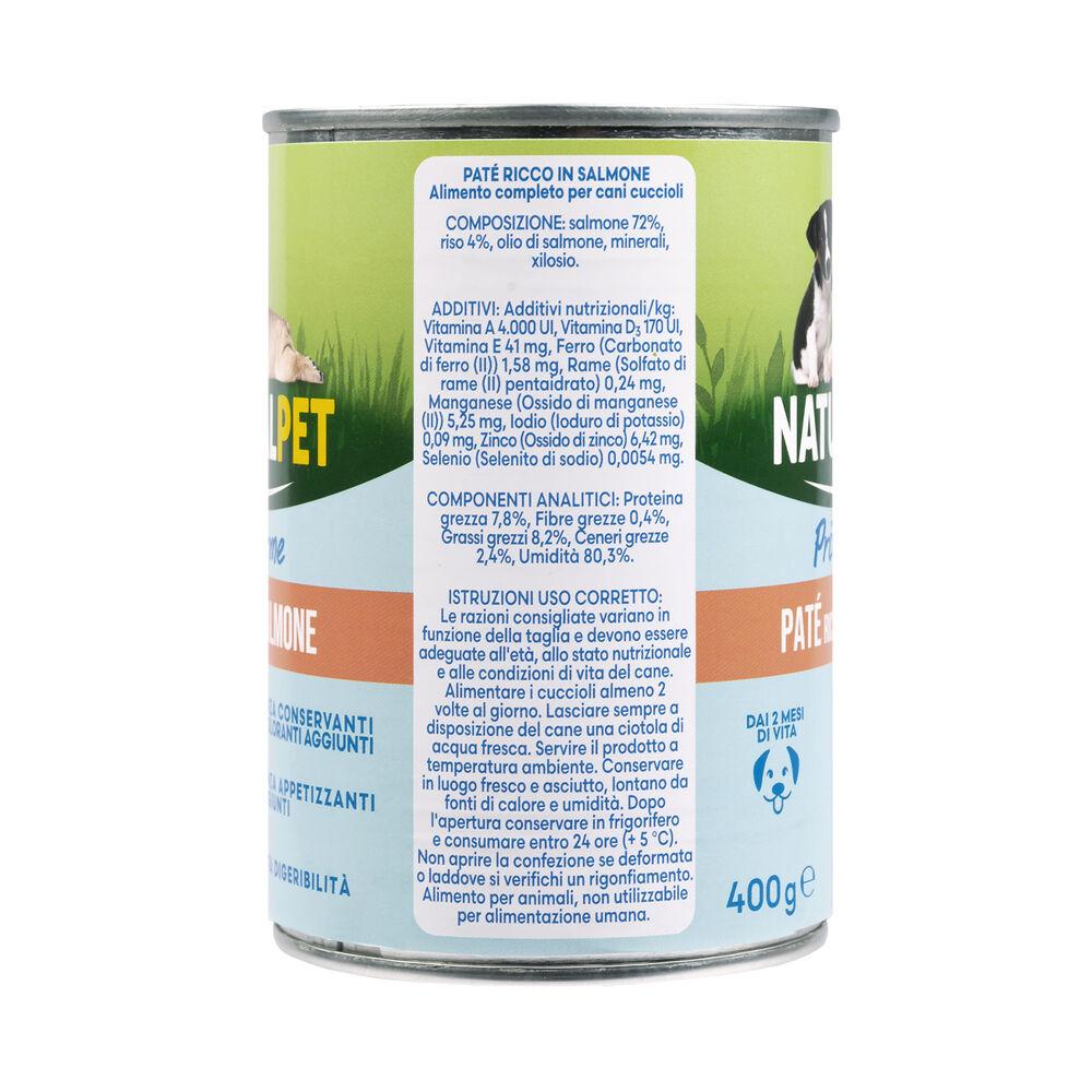 Naturalpet Prime Orme Puppy Paté ricco in Salmone 400gr 000126895 Latest stili