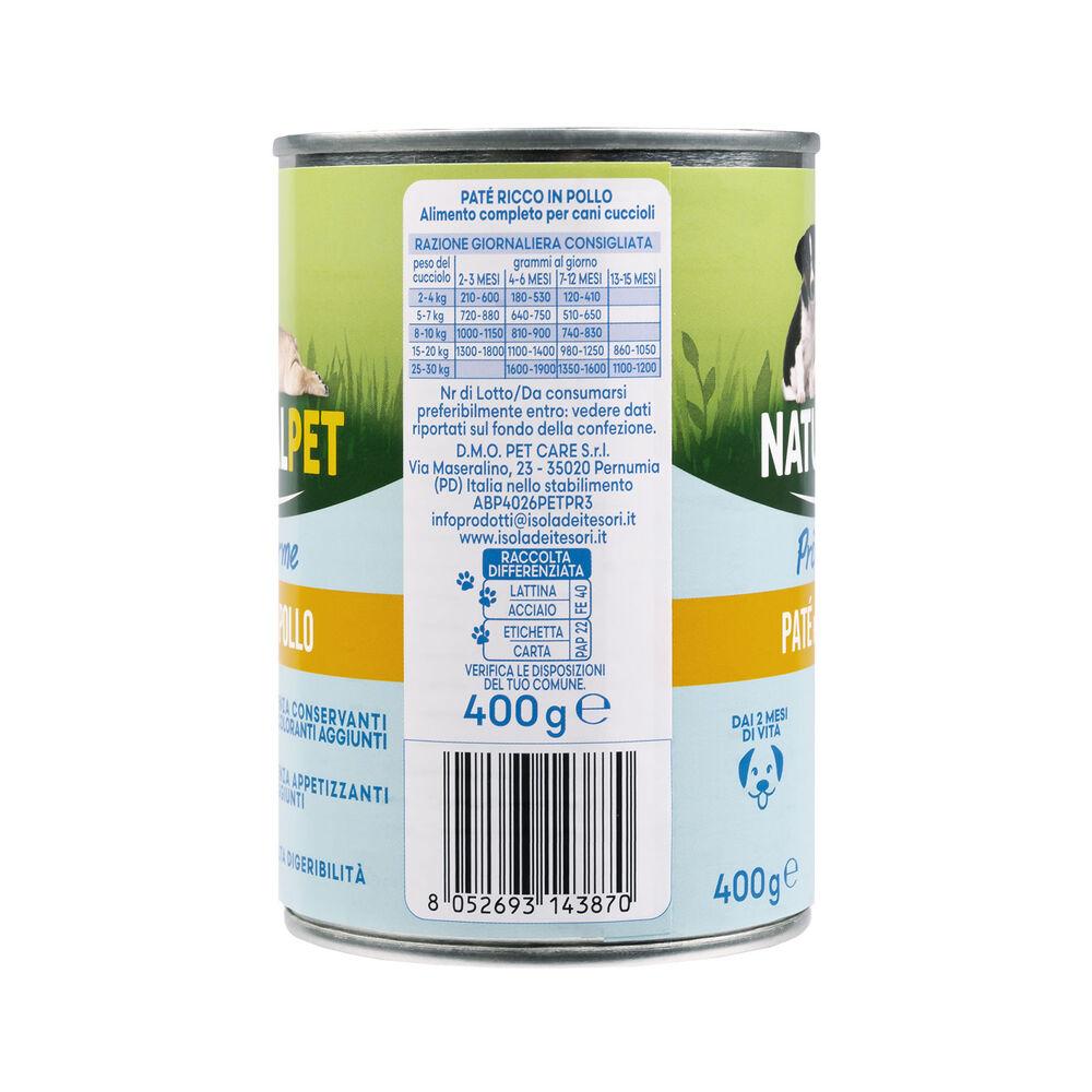 Naturalpet Prime Orme Puppy Paté ricco in Pollo 400gr 000126893 50% di sconto per tempo limitato