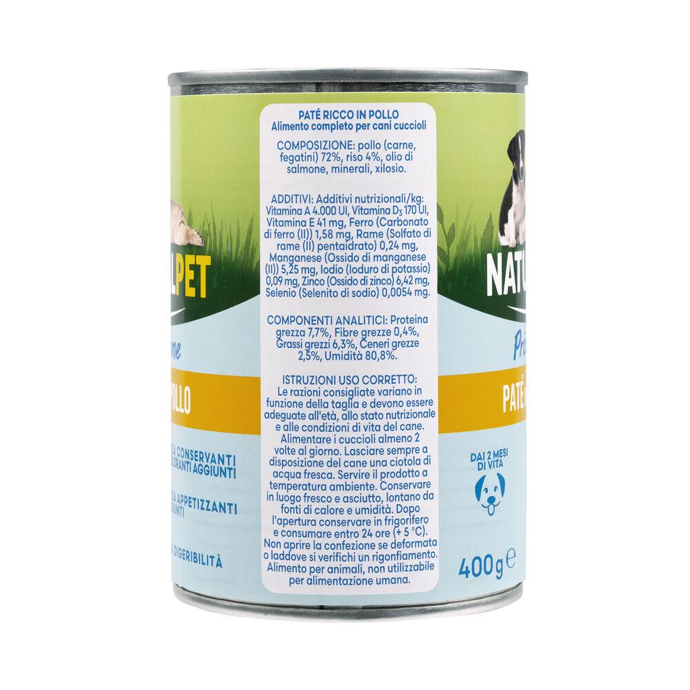 Naturalpet Prime Orme Puppy Paté ricco in Pollo 400gr 000126893 50% di sconto per tempo limitato