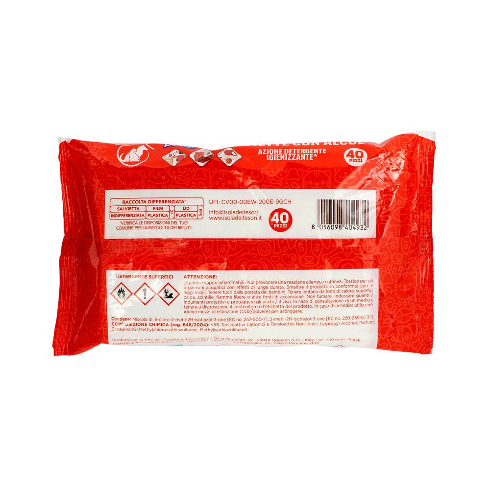 Petup Salviette con Alcol Igienizzanti 40 pz 000181563 Qualità