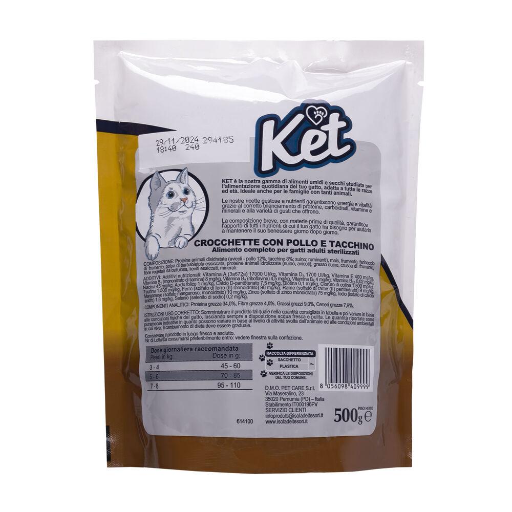 Ket Adult Sterililised Pollo e Tacchino 500 gr 000140995 Offerte