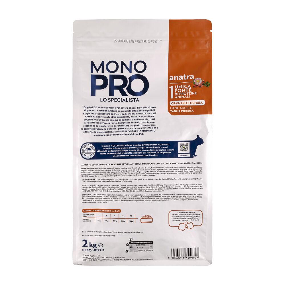 Monopro Dog Adult Mini Grain Free Anatra 2 kg 000125657 In Saldo