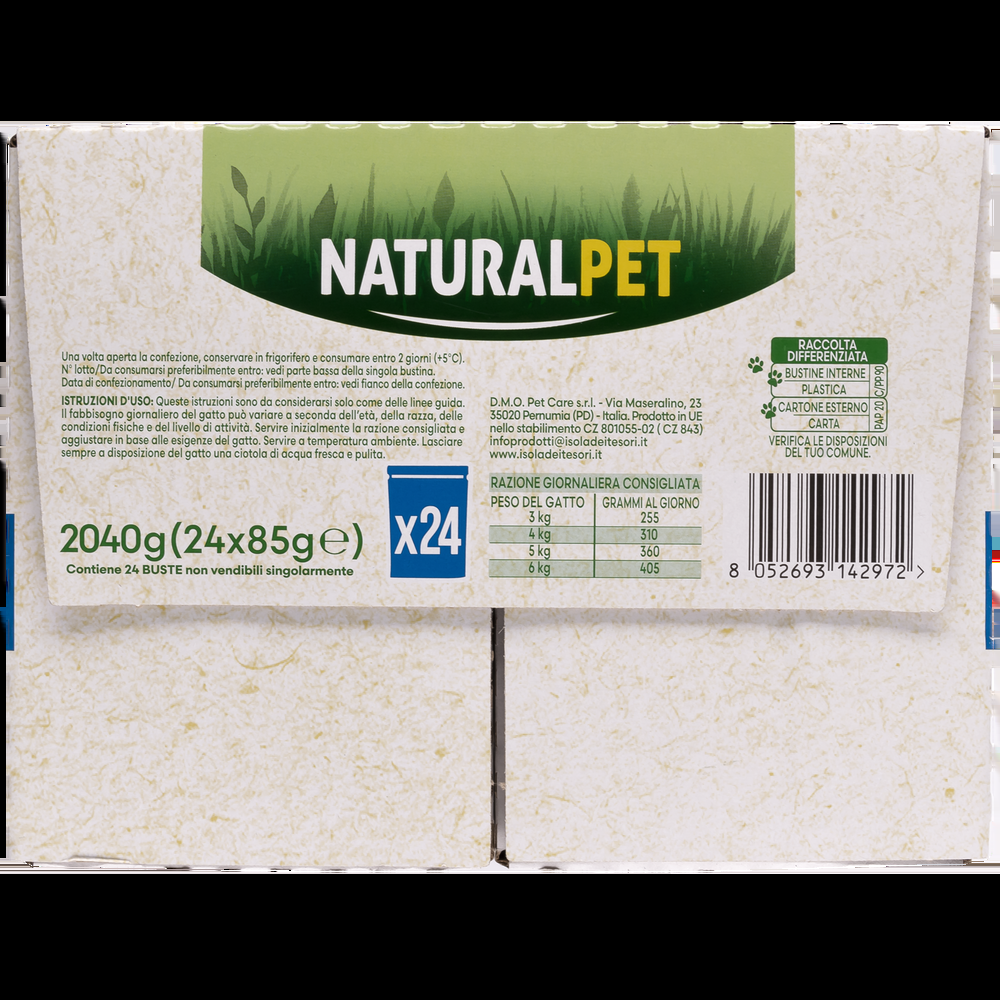 Naturalpet Cat Adult Bocconcini in salsa Multipack 85grx24pz 000143791 Spedizione gratuita