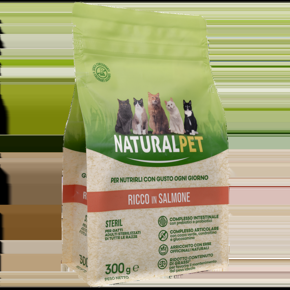 Naturalpet Cat Sterilised ricco in Salmone 300gr 000141052