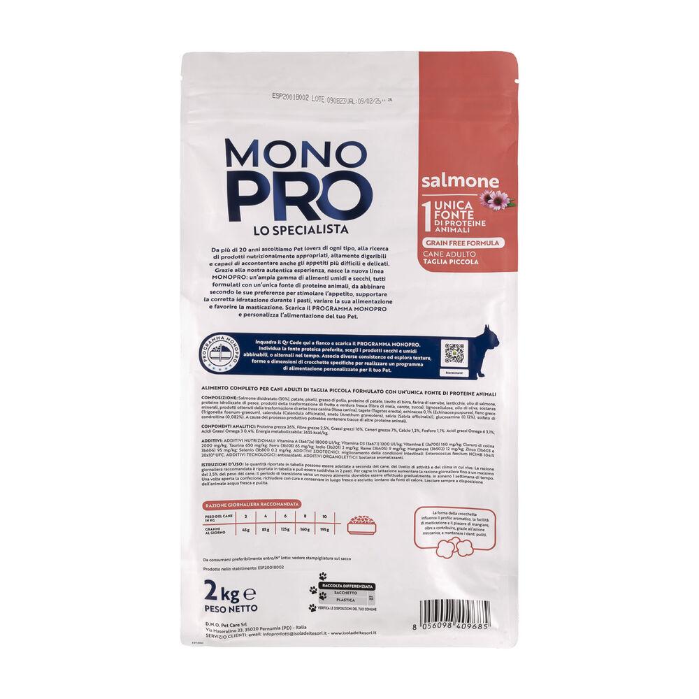 Monopro Dog Adult Mini Grain Free Salmone 2Kg 000125656 Offerta esclusiva