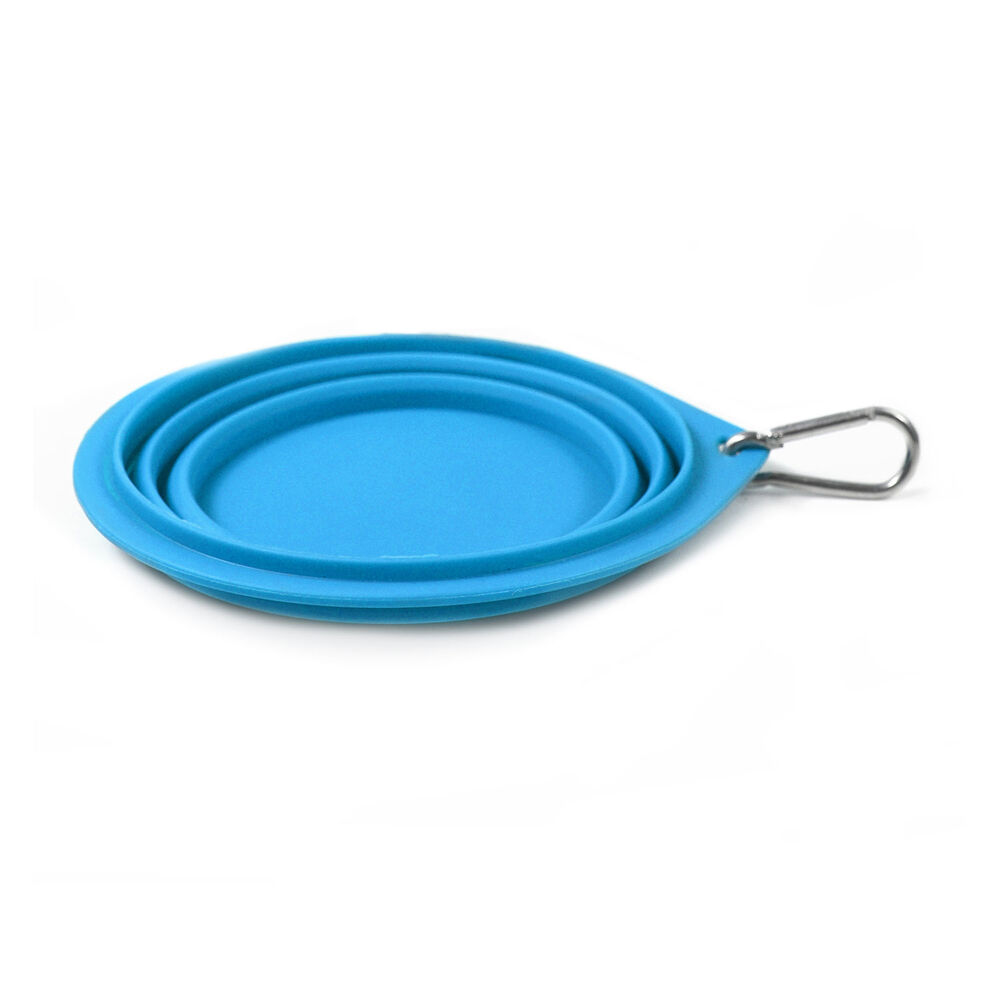 Petup Ciotola pieghevole in TPE azzurro 13x5 5 cm 000172445 Smaltimento dello stoccaggio