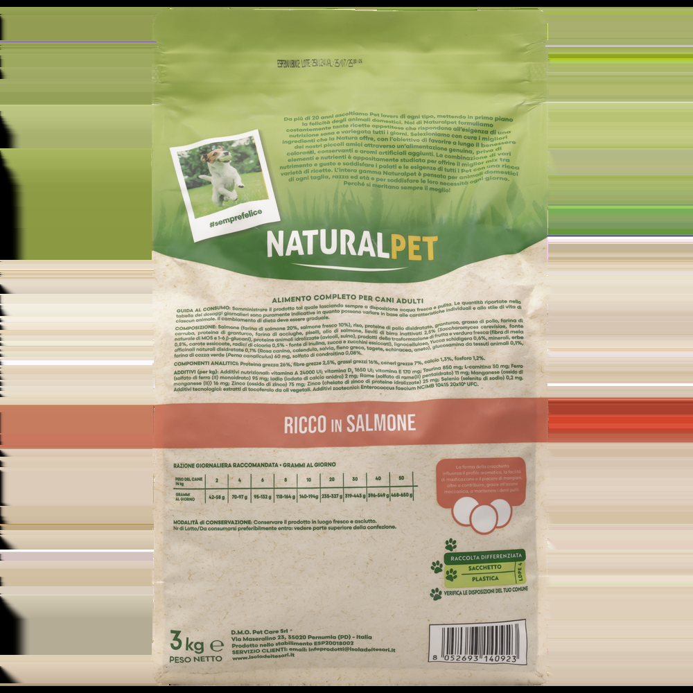 Naturalpet Dog Adult All Breed Ricche in Salmone 3 kg 000125782 Latest fashion