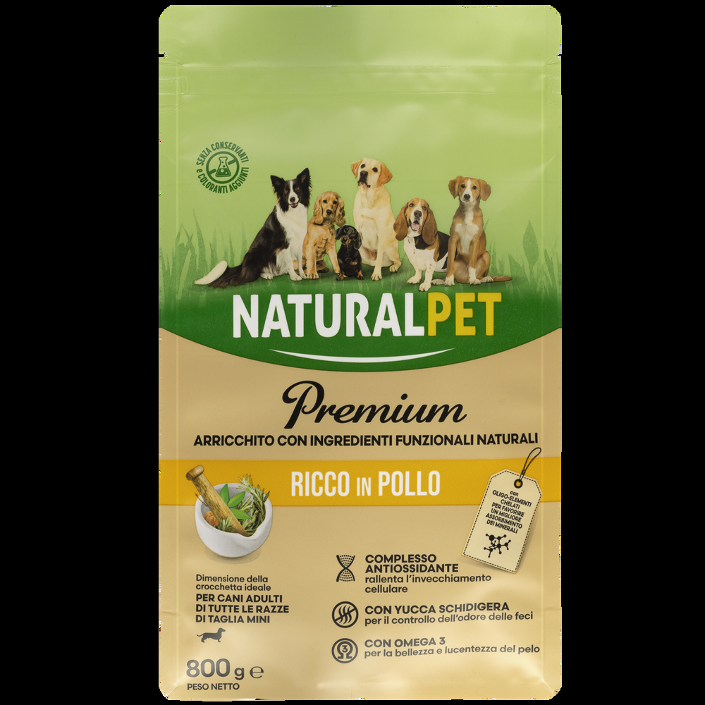Naturalpet Premium Dog Adult Mini ricco in Pollo 800gr 000125720 Offerte esclusive