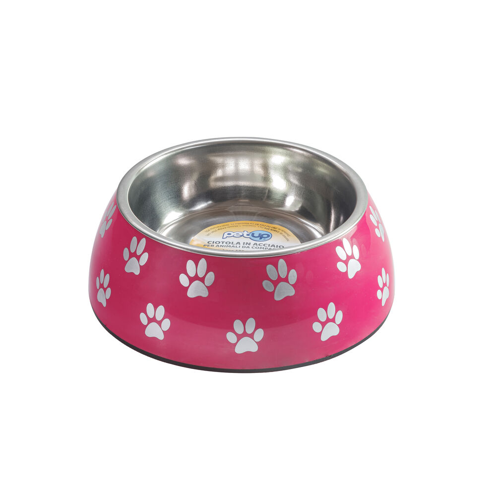 Petup Ciotola antiscivolo in acciaio fucsia 11cm 000172432 Offerte giornaliere