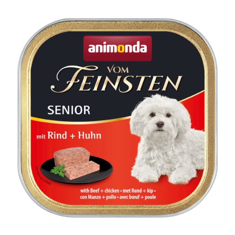 Bitiba animonda Vom Feinsten Senior 6 x 150 g Alimento umido per cani Pezzi Unici