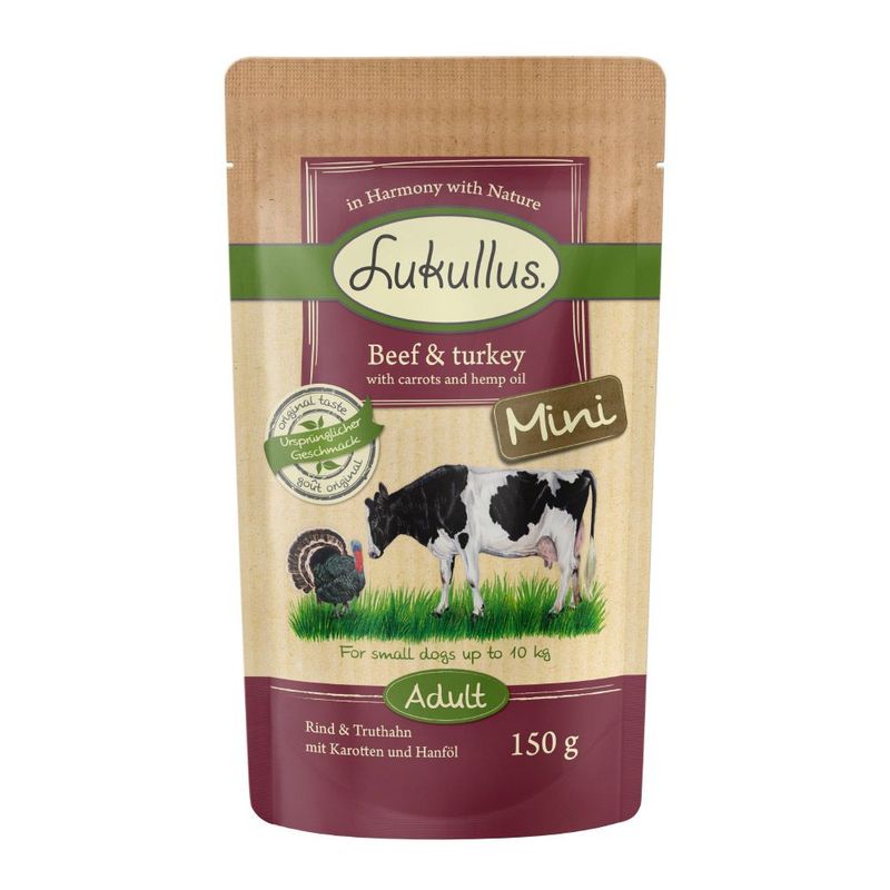 Bitiba Provalo 6 x 150 g Lukullus Naturale Mini Mix Adult in busta salvafreschezza Qualità Garantita