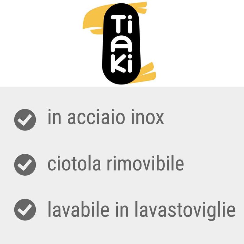 Bitiba Ciotola TIAKI in acciaio da avvitare alla gabbia In Vendita