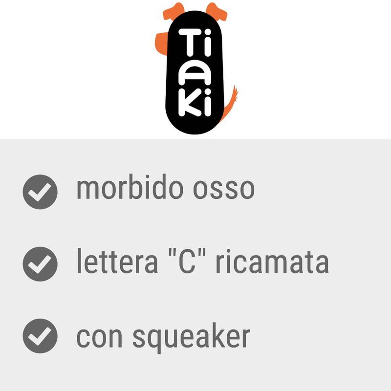 Bitiba Osso di peluche TIAKI con lettera “C” Negozi Online