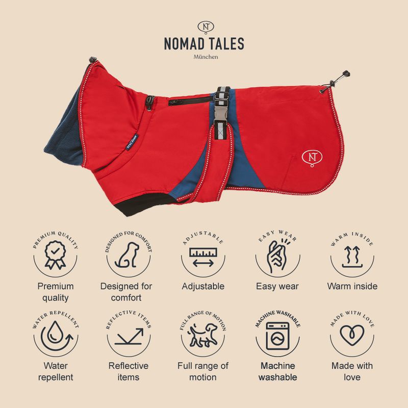Bitiba Mantella per cane Nomad Tales Bloom Sunset Convenienza