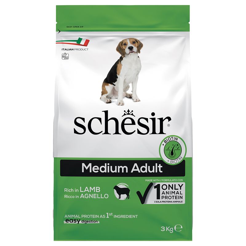 Bitiba Schesir Medium Adult con Agnello Crocchette per cane