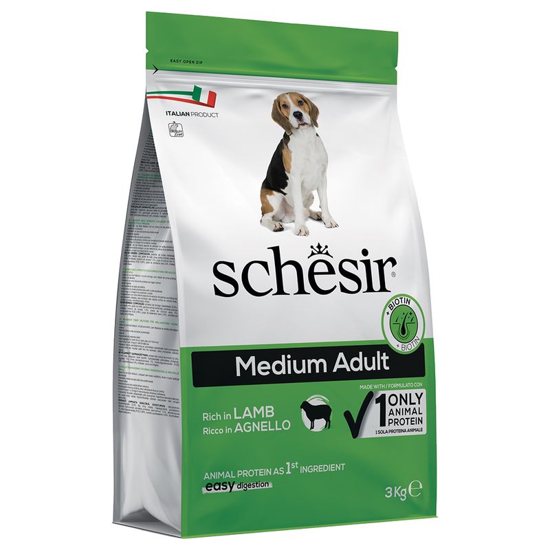 Bitiba Schesir Medium Adult con Agnello Crocchette per cane Negozio