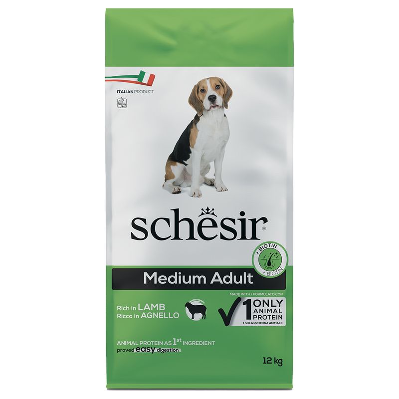 Bitiba Schesir Medium Adult con Agnello Crocchette per cane Negozio