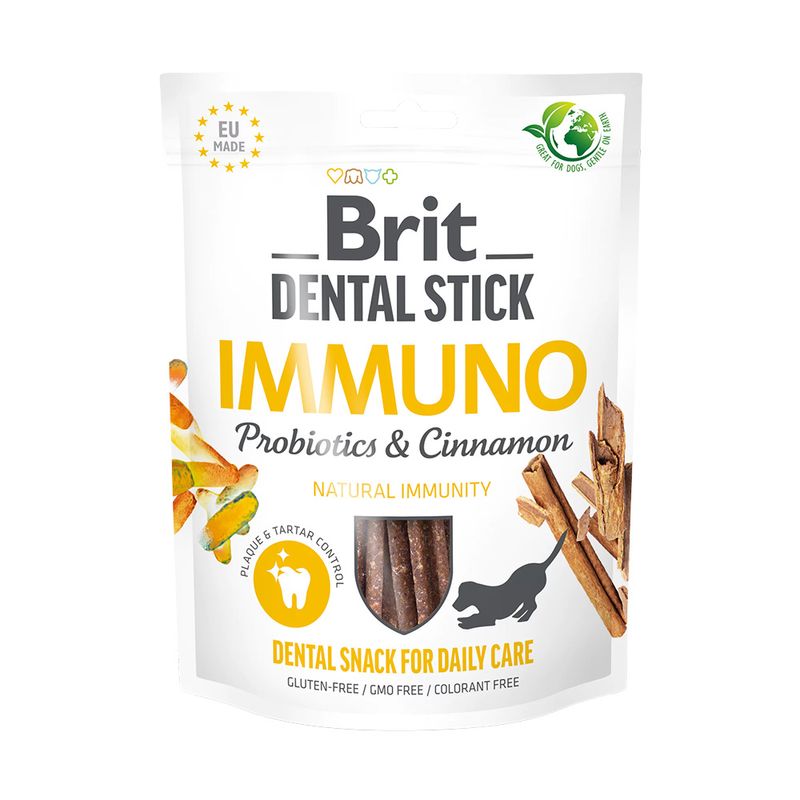 Bitiba Brit Dental Stick Immuno con Prebiotici & Cannella Snack cane Italia