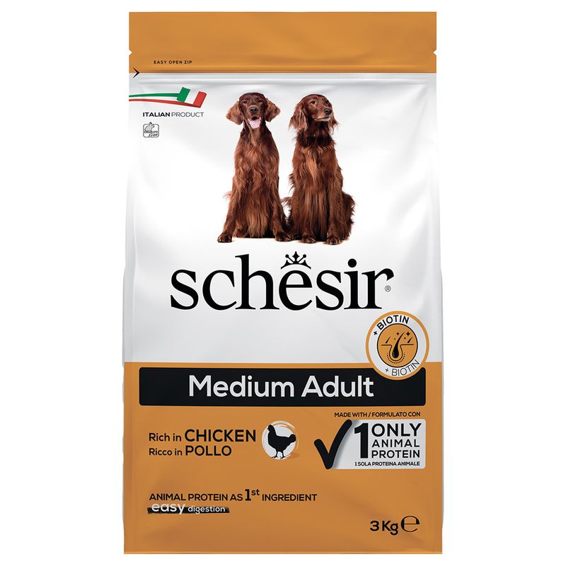 Bitiba Schesir Medium Adult con Pollo Crocchette per cane