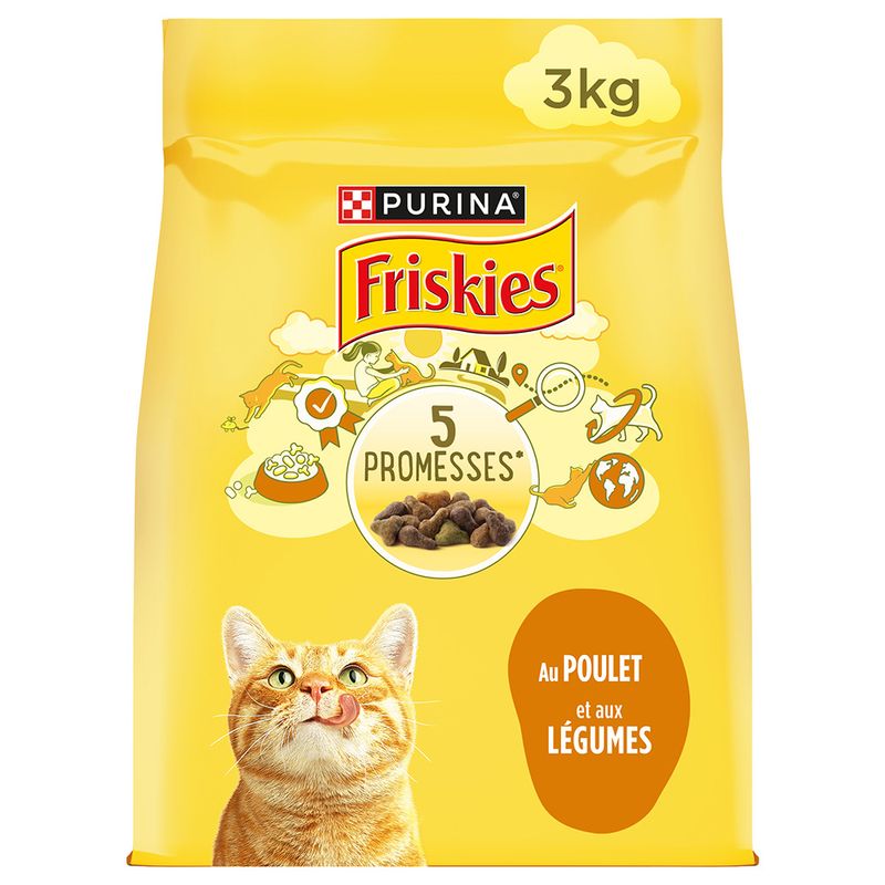 Bitiba PURINA Friskies Adult con Pollo e Verdure Crocchette per gatto
