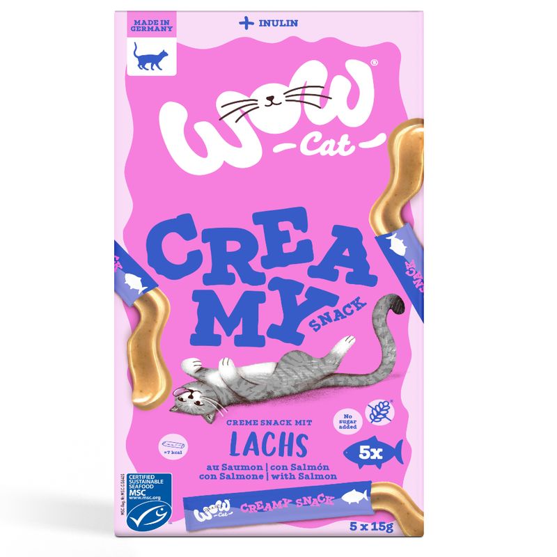 Bitiba WOW Creamy Snack 5 x 15 g per gatto Sottocosto