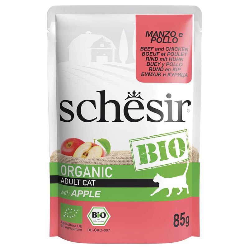 Bitiba Schesir Bio Buste 16 x 85 g Umido per gatto Convenienza