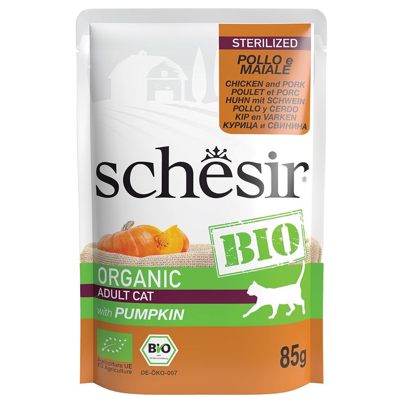 Bitiba Schesir Bio Buste 16 x 85 g Umido per gatto Convenienza