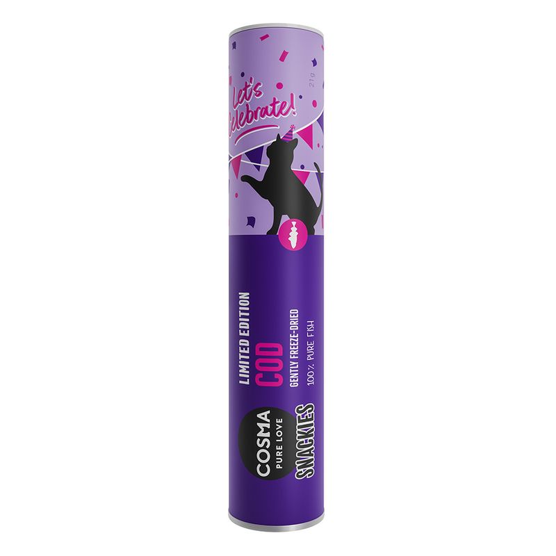 Bitiba Cosma Snackies Limited-Edition "Let´s Celebrate" Snack gatto