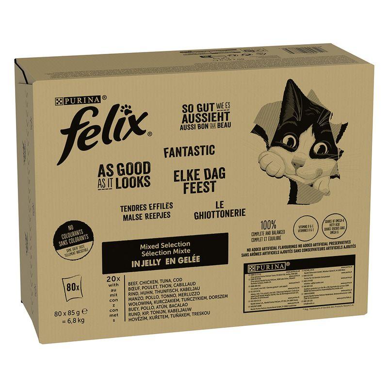 Bitiba Felix Le Ghiottonerie in Gelatina 80 x 85 g umido per gatti I Più Venduti