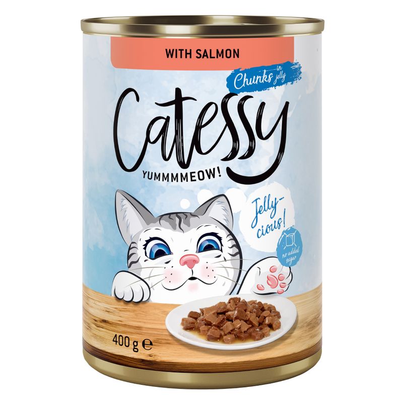 Bitiba Catessy Bocconcini in Salsa o Gelatina 48 x 400 g Umido per gatto In Saldo