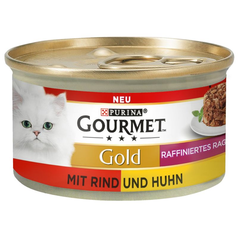 Bitiba Fai scorta Gourmet Gold Tortini 24 x 85 g Alimento umido per gatti Pezzi Unici