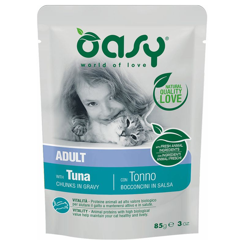 Bitiba Fai scorta Oasy Bocconcini Buste 24 x 85 g Alimento umido per gatti Acquista Ora