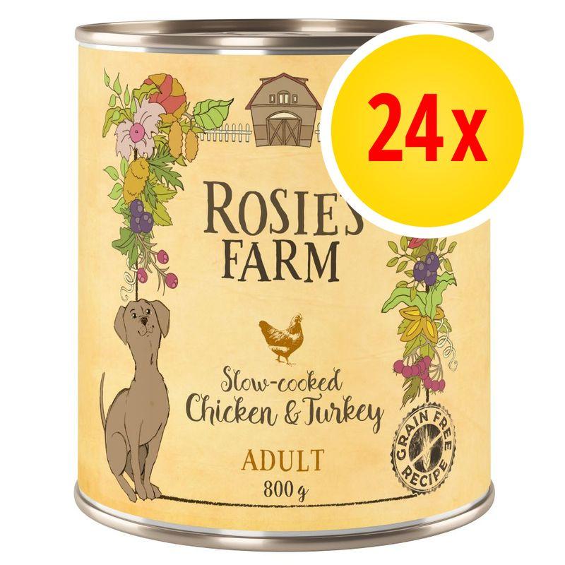 Bitiba Fai scorta 24 x 800 g Rosie's Farm Adult Alimento umido per cani