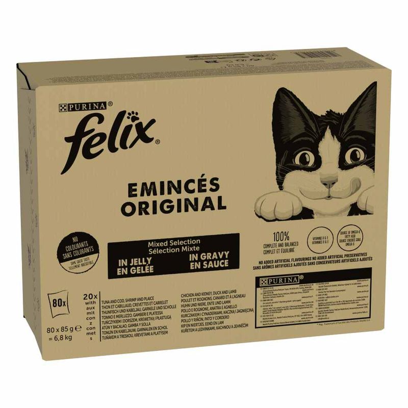 Bitiba Felix Classic 80 x 85 g Alimento umido per gatti Affare Del Giorno