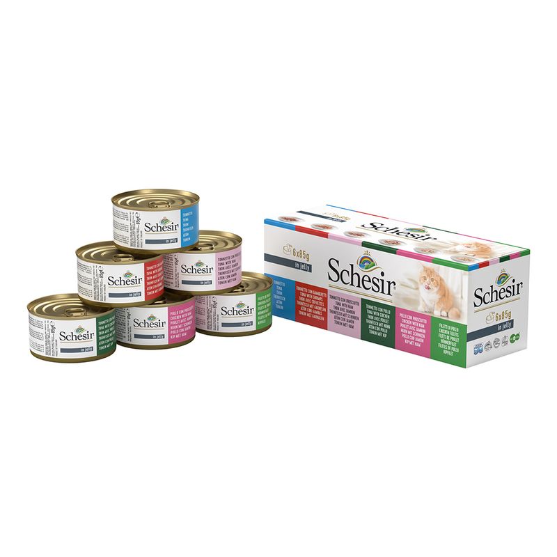 Bitiba Fai scorta Schesir in Gelatina 24 x 85 g Alimento umido per gatti Convenienza