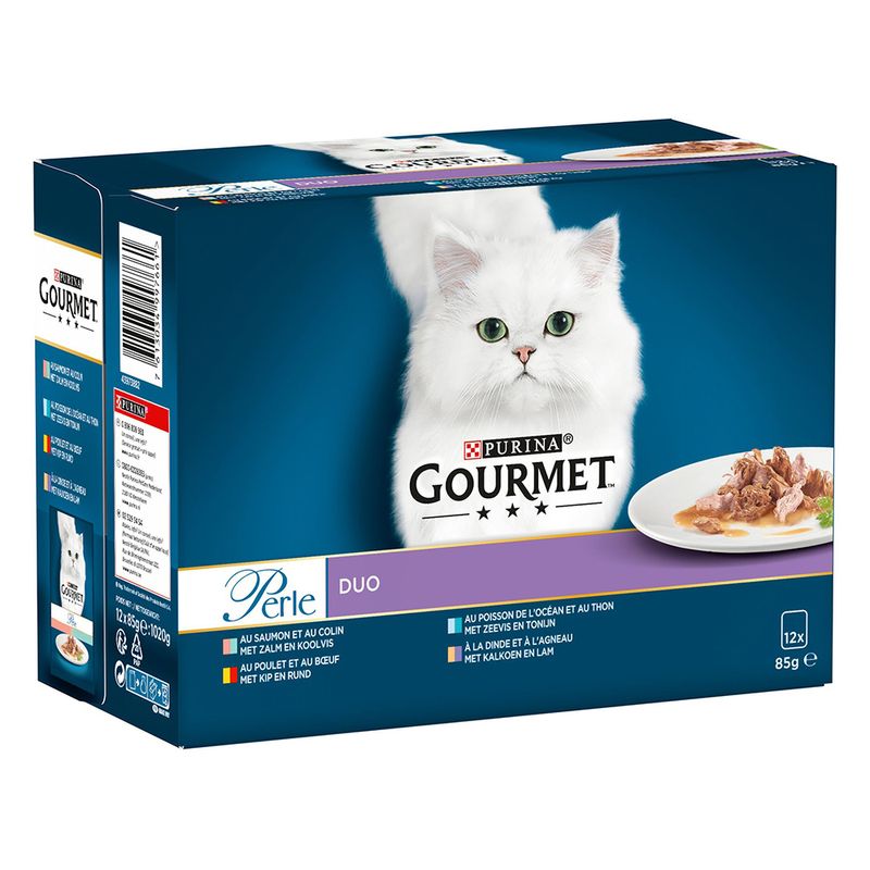 Bitiba Fai scorta Gourmet Perle Selezione mista 24 x 85 g umido per gatti Novità