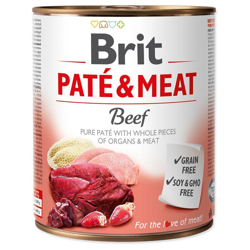 Bitiba Fai scorta Brit Paté & Meat Adult 12 x 800 g umido per cane Hotsell