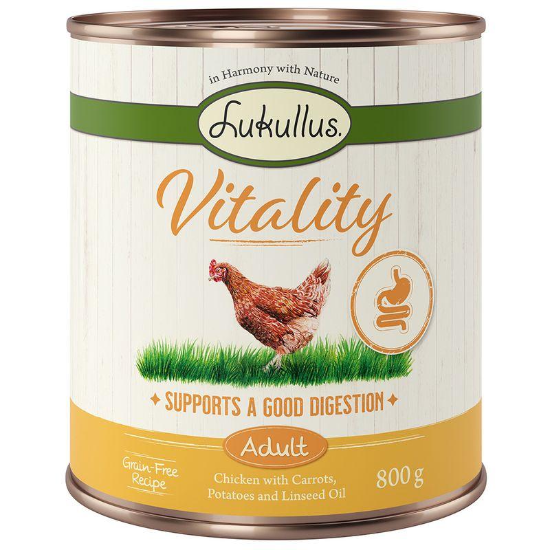 Bitiba Lukullus Vitality 24 x 800 g - senza cereali Alimento umido per cane Acquista Ora