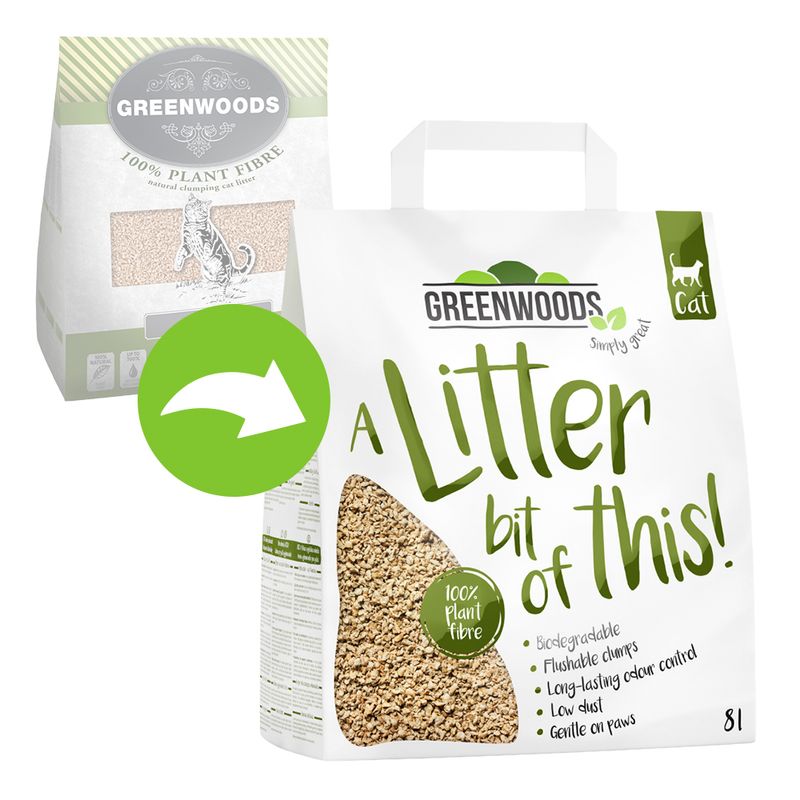 Bitiba Lettiera vegetale Greenwoods Plant Fibre In Linea