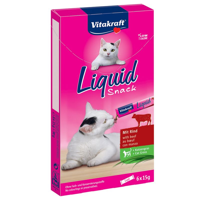 Bitiba Vitakraft Cat Liquid-Snack Manzo + Inulina