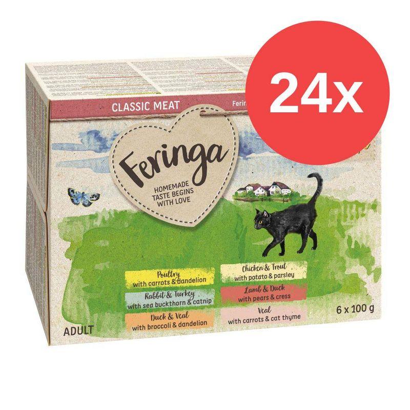 Bitiba Feringa Classic Meat Vaschette 24 x 100 g Alimento umido per gatto