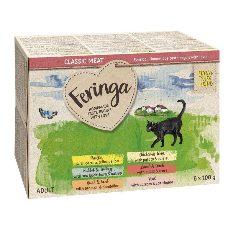 Bitiba Feringa Classic Meat Vaschette 24 x 100 g Alimento umido per gatto Spedizione Gratuita