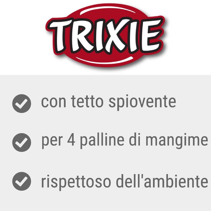 Bitiba Mangiatoia per uccelli selvatici con tetto spiovente Trixie Shopping online