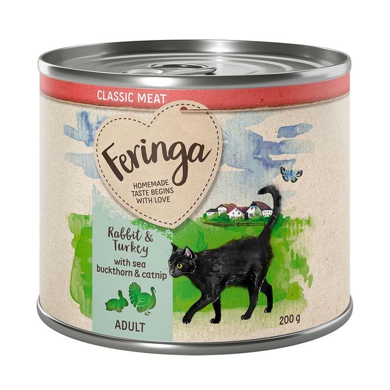 Bitiba Feringa Classic Meat 6 x 200 g Pacco misto umido per gatto Ultimo giorno
