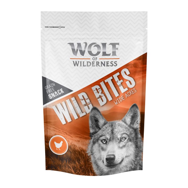 Bitiba Provalo Set misto Wolf of Wilderness Snack - Wild Bites 4 x 180 g Fino al 65% di sconto
