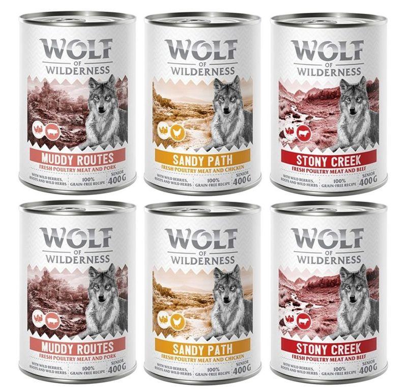 Bitiba Provalo Wolf of Wilderness Senior umido per cane Sostegno trimestrale