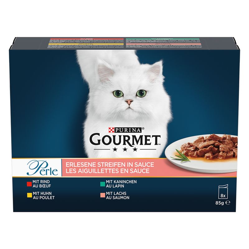 Bitiba Provalo Gourmet Perle 8 x 85 g Alimento umido per gatti Officina
