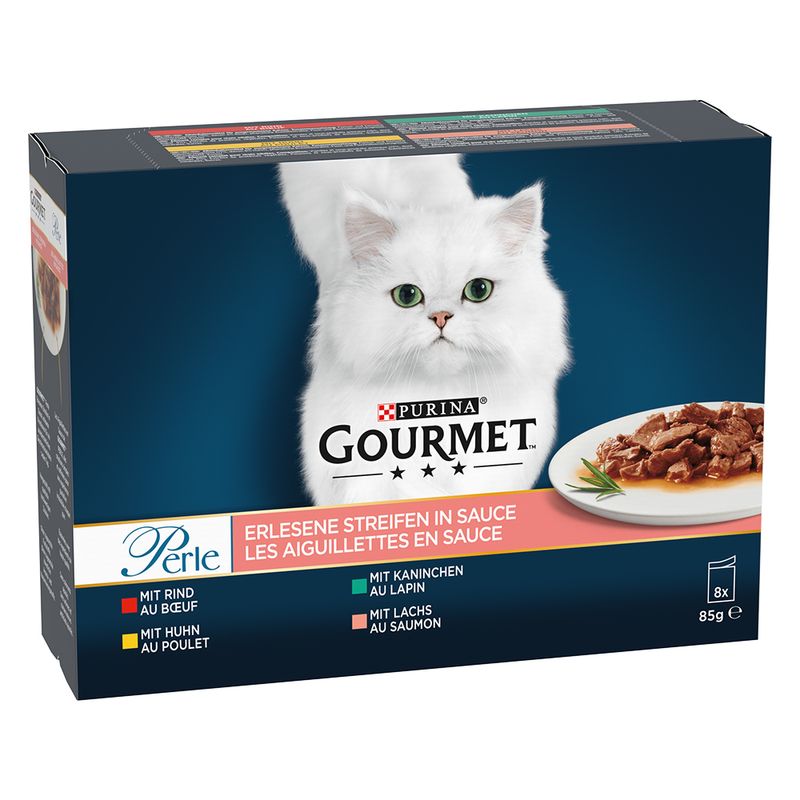 Bitiba Provalo Gourmet Perle 8 x 85 g Alimento umido per gatti Officina