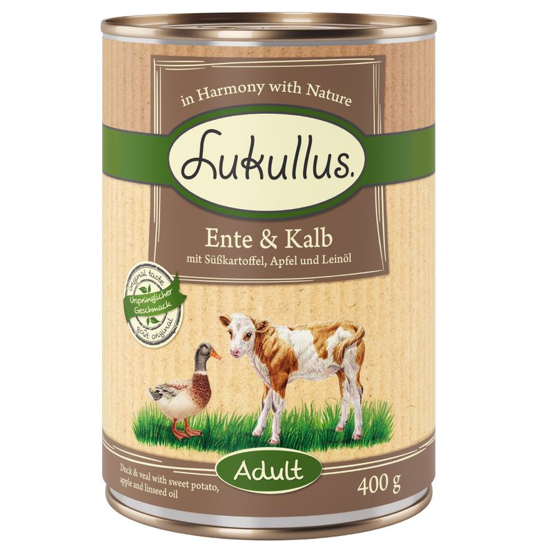 Bitiba Provalo Lukullus Senza Cereali 6 x 300 / 400 g / 800 g umido cane Presa